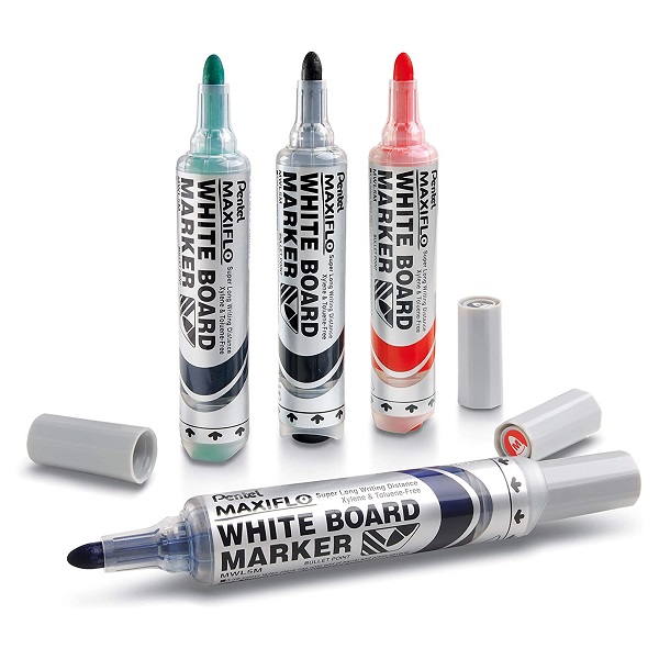 Pentel MAXIFLO Pump Action Liquid Ink Whiteboard Markers Boards Direct