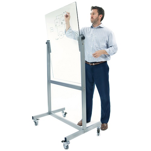 SPACE Mobile Clear Glassboard Boards Direct FREE Delivery